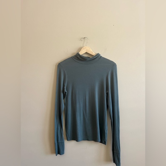AERIE | Women's Green Long Sleeve Top, Modal, Size Small - Picture 6 of 8